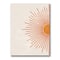 Designart - Orange Sun Print I - Modern Canvas Wall Art Print